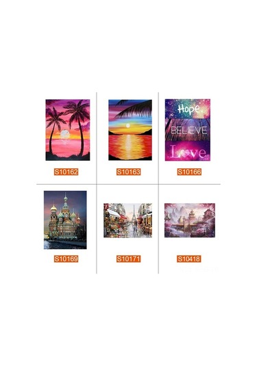 Pazly 5d Elmas Boyama Seti - 30x40cm, Tam Kaplama Kristal Sanat Dıy Ev Dekoru, Kanvas, Elmas Çizim Aracı İçin Diğer