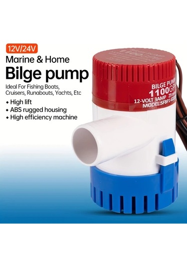 Motion003 24v Sessiz Dalgıç Drenaj Pompası 12v/24v 1100gph Gölet Havuz Spa Tekne Karavan İ
