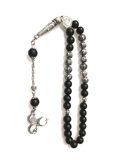 Tesbihsakarya Isimli - Isme Özel - Mat Oniks Doğaltaş Tesbih / Tespih