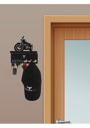 Torque-MX Metal Dekoratif Anahtar Askısı EA10 Siyah