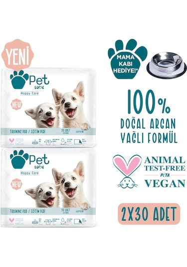 Pet Love Evcil Hayvan Tuvalet Eğitim Pedi 2 x 30 Adet