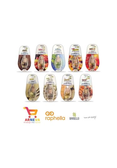 Bargello Araç Parfümü 15 Adet Yasemin 8 ML Oto Parfüm Oto Kokusu