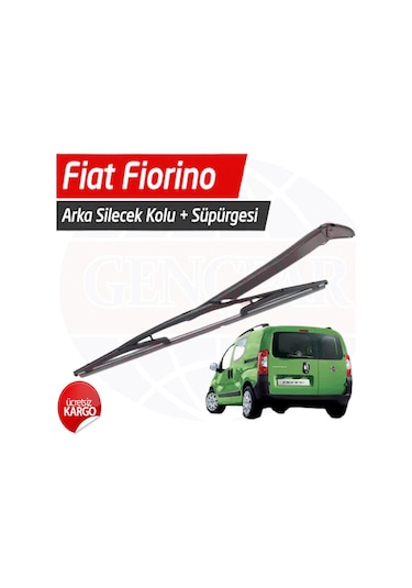 Fiat Fiorino Çift Kapı Arka Silecek Kolu + Silecek Süpürgesi