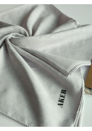 Açık Lila Elegance Monogram Eşarp Lila