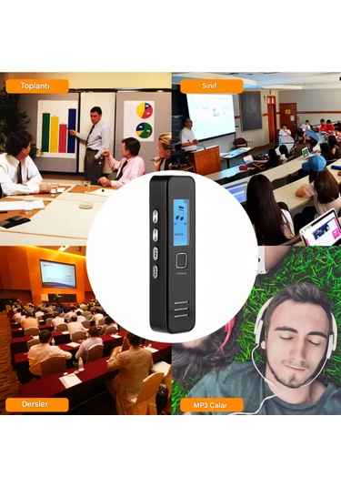 Ultratekno Kb60 64 Gb Dijital Ekranlı Kulaklık li Profesyonel Ses Kayıt Cihazı