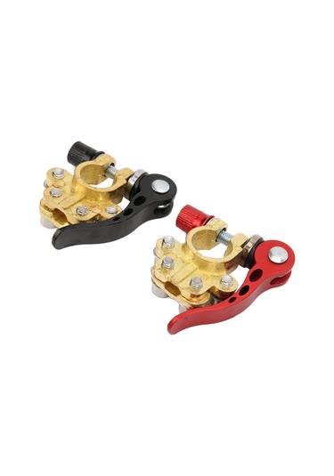 Moveevo Parlak Bakır Akü Terminali, Hızlı Bağlan-kaldır Fonksiyonu, 45-200ah Evrensel Uyum, 17-18.2mm + 16-17.2mm - Çapı