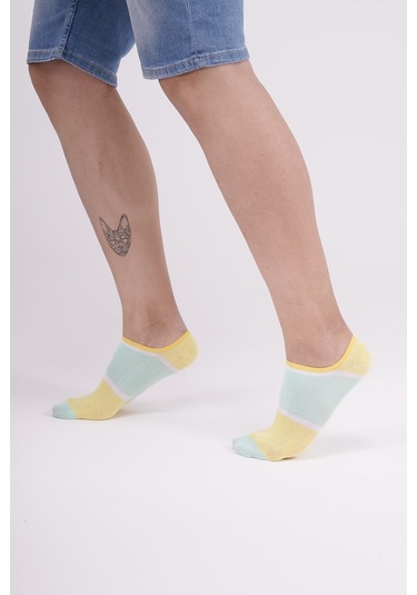 The Socks Company 3 Çift Özel Kutulu Erkek Görünmez Çorap 23SDCR152P Gri