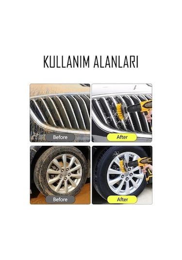 Batcell Fırça Banyo Araba Duşakabin Koltuk Yıkama Matkap Ucu 3'lü Set