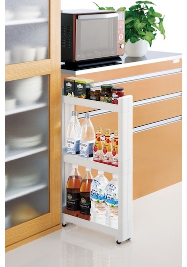 Motek SR-03 Slim Organizer 3 Katlı Raf  Beyaz