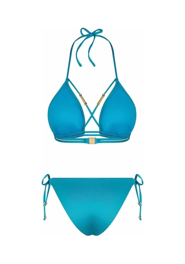 Bonesta Reid Biyeli Üçgen Mavi Bikini Takımı