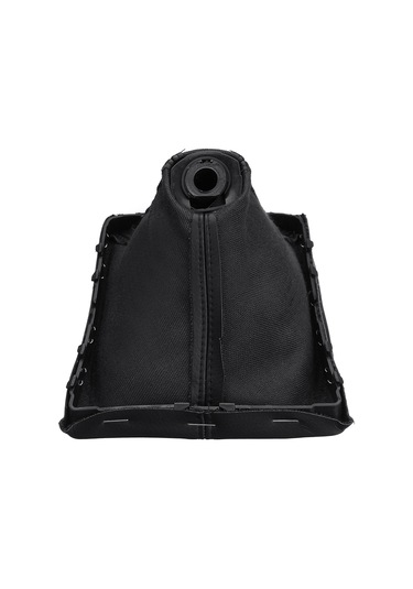 Dianziye Opel Astra Corsa D Zafira B 05-10 İçin 6 Vites + R Şemalı Deri Vites Döndürücü Ve Tozalık Kılıfı - Siyah Pu Deri Siyah