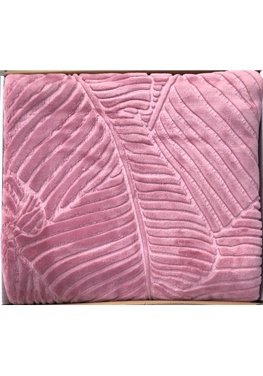 Merinos Elegans Embos Çift Kişilik Battaniye Kutulu 220 X 240 Gül Kurusu