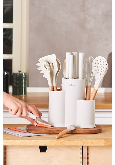 Karaca  Burby 14 Parça Bıçak Seti Krem