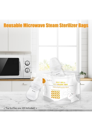 Geeksen Bimirth S5005 Tekrar Kullanılabilir Mikrodalga Sterilizatör Poşetleri Bebek Göğüs Pompası