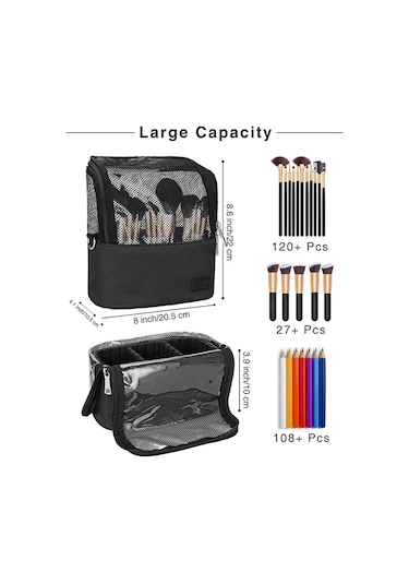 Moveevo Makyaj Fırçası Kutusu, Makyaj Bardağı Tutucu