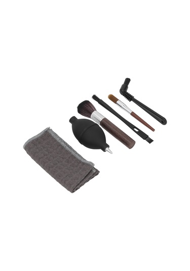 Dofolink Kahve Makinesi Temizlik Seti: 4 Fırça Nilon & Ahşap , Silikon Hava Blower Ve Makyaj Havlusu - Profesyonel Kahve Aletleri Bakımı Diğer