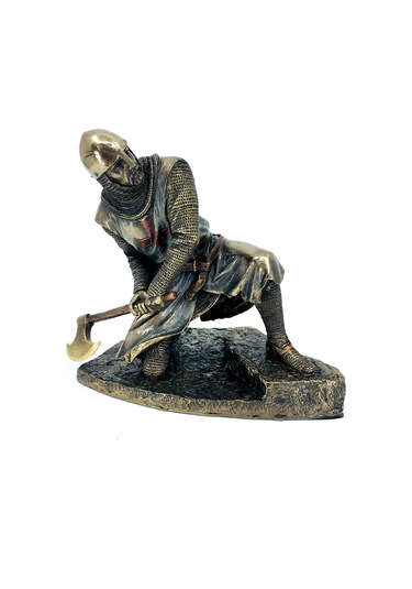 Baltalı Tapınak Şövalyesi Heykel Biblo Dekor