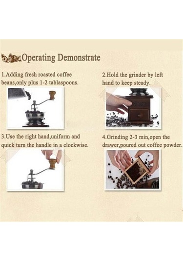 Yeni Ahşap + Metal Manuel Kahve Değirmeni Kahve Makinesi Kahve Makinesi Mutfak Malzemeleri Diy Aracı Hediye