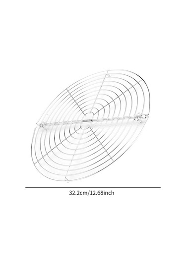 Pazly Suntek Pişirme Soğutma Rafı - Katlanabilir Yuvarlak Tost Standı Gümüş Gümüş