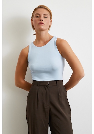 Basic Crop Top Mavi Mavi