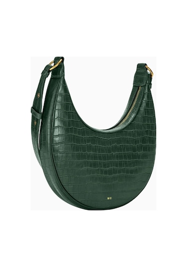 Jw Pei Carly Saddle Bag Vegan Deri Omuz Çantası Koyu Yeşil