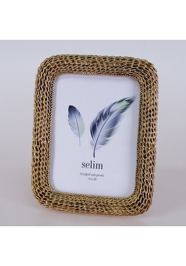 Selim 15 x 20 CM Chain Çerçeve Altın