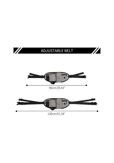 Konesam Mavi Outdoor Spor Çantası - Yürüyüş, Koşu, Fitness Ve Köpek Turları İçin Tasarlanmış Bel Çantası Köpek İpi Dahil Değil Mavi