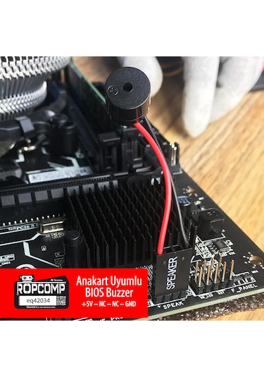 Ropcomp Anakart Uyumlu Bıos Buzzer 4 Pin