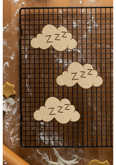 Hadi Uyku Vakti Kurabiye Kalıbı, Hamur Şekillendirici, Bisküvi Kalıbı, Kolay Kesim Ucu Beyaz