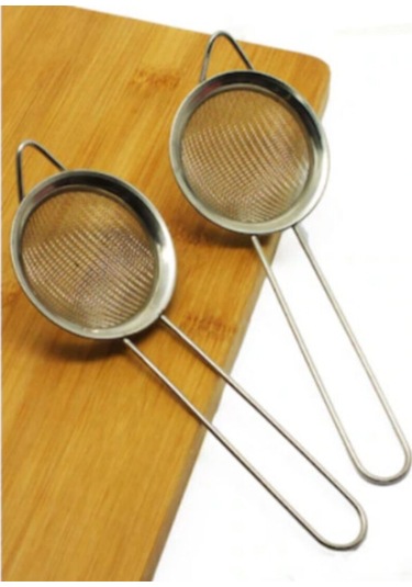 Periboia Paslanmaz Çelik Çay Süzgeci Ve Sıvı Yağ Süzgeci 2 Li Set Karışık