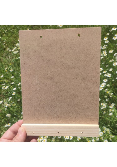 15x20 Cm Dikdörtgen Ahşap Hobi Boyama Beyaz Anahtarlık Panosu