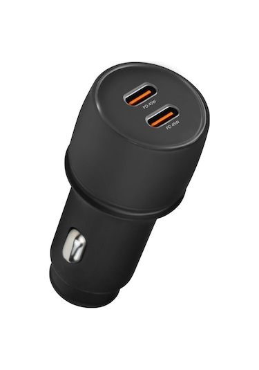 Powerway 45w Çift Type C Girişli Pd Ultra Hızlı Araç Şarj Aleti Cc45