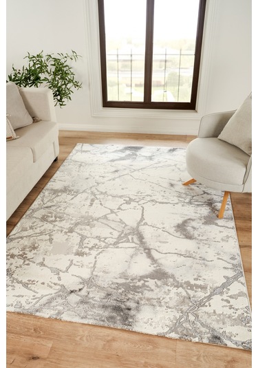 Bej Modern Halı Premium Dokuma Kalitesiyle Şık, Yumuşak Ve Dayanıklı Gri