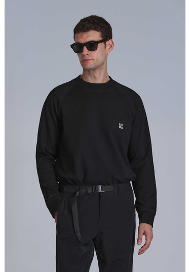 Lufian Erkek Grant Sweatshirt 112030154 Siyah Siyah