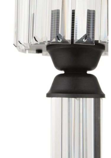 İstanbul Avize Kristal Taşlı Siyah Kasalı Y-12 Siyah Taş Kafalı Abajur