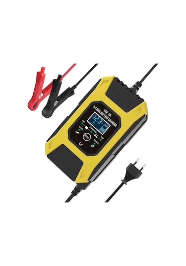 12v 7a Akü Şarj Cihazı, 7 Aşamalı Teknoloji, Çoklu Akü Modu, Otomobil-motosiklet, Tamir Ve Koruma Fonksiyonları, Avrupa Standartı