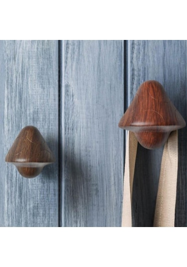 Suntek Vidalı Duvar Kancası Mantar Tasarımlı Kapı Askısı Duvar Asma Kancası S Kahverengi 5 KG Çok Renkli