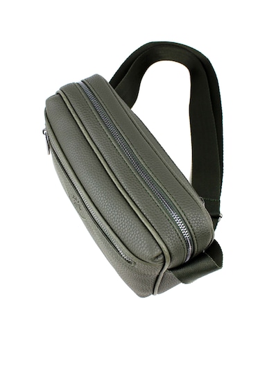 Erkek Haki Renk Ayarlanabilir Omuz Askılı Çapraz Omuz Çantası Haki