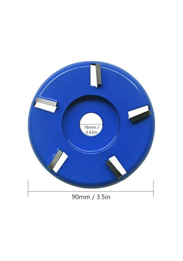 Lemestar Mavi 16mm İç Çaplı 6 Dişli Tungsten Çelik Yaylı Tahta Oymacılık Diski Güvenli Tip