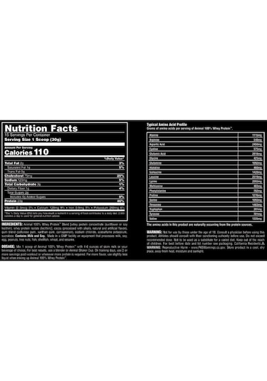 Animal, 100% Whey Protein 454 Gr Çikolata Aromalı Çikolata
