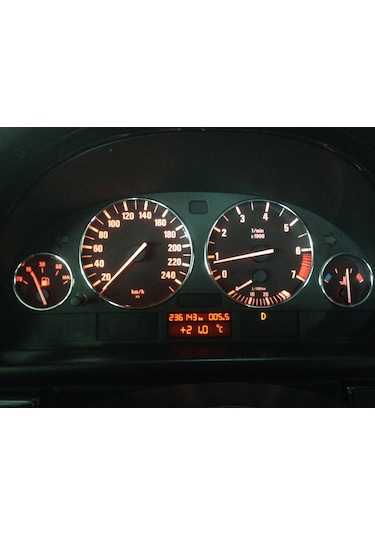 E39 Bmw Krom Gösterge Halkası Bmw 5 Seri E39 Krom Kadran Çerçeves