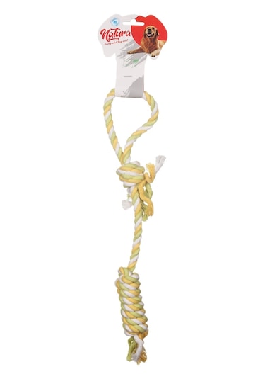 Natura PTH-013 43 CM Düğümlü Çekme Halat Köpek Oyuncağı