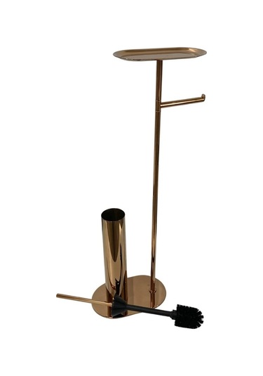 Kobos Nova Hareketli Wc Set Yuvarlak Parlak Bakır Kbw-836-1rs