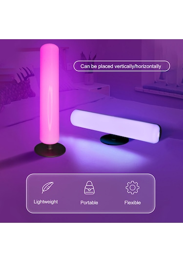 Skycity Rgb Renkli Oda Ve Masaüstü Işığı - Kumandalı 5050 Led Işık Demeti İle Renk Değişimi Fonksiyonu Diğer