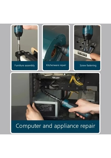 20 Adet Ayarlanabilir Torklu, 1300mah Şarj Edilebilir Pil İle Çok Yönlü Takımların Ayrılması Ve Tamir İşleri İçin Kompakt Kablosuz Elektrikli Tornavida
