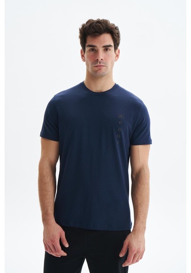 Arma Erkek Regular Fit Yazı Baskılı Süprem Bisiklet Yaka Tişört Y29344472402 Lacivert