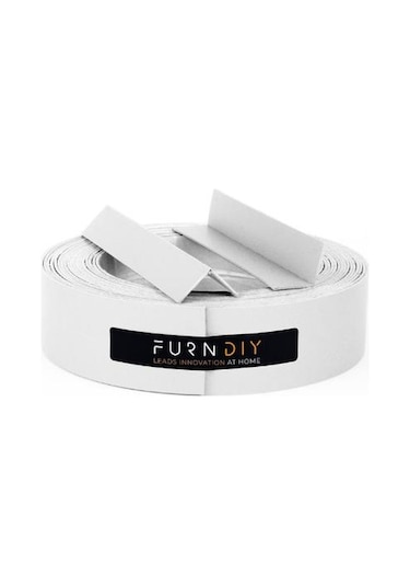 Furndiy Kendinden Yapışkanlı Kenar Ve Köşe Koruyucu Şerit Bant Beyaz 40 Mm X 7,5 Mt