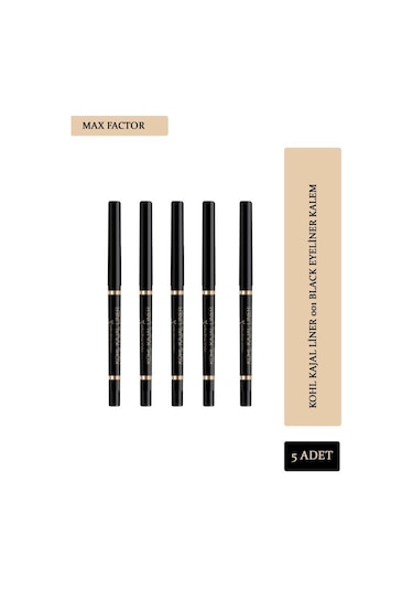 Max Factor Khol Kajal Liner 01 Black 5'li