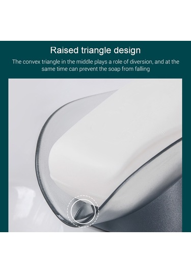 Tuvalet Drenajı Sabun Kutusu Perforasyon Yok Raf Gri