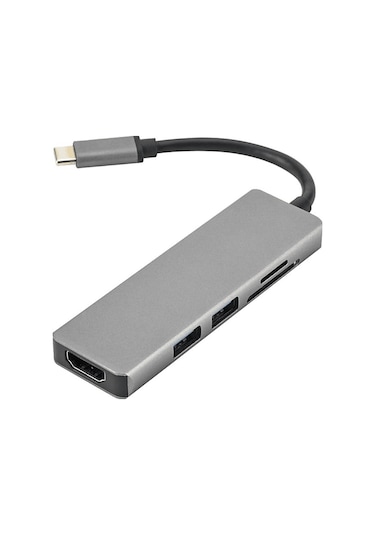 Daytona FC17 Type-c To Hdmı 2 Usb 3.0 Sd Tf 5in1 Çevirici Adaptör